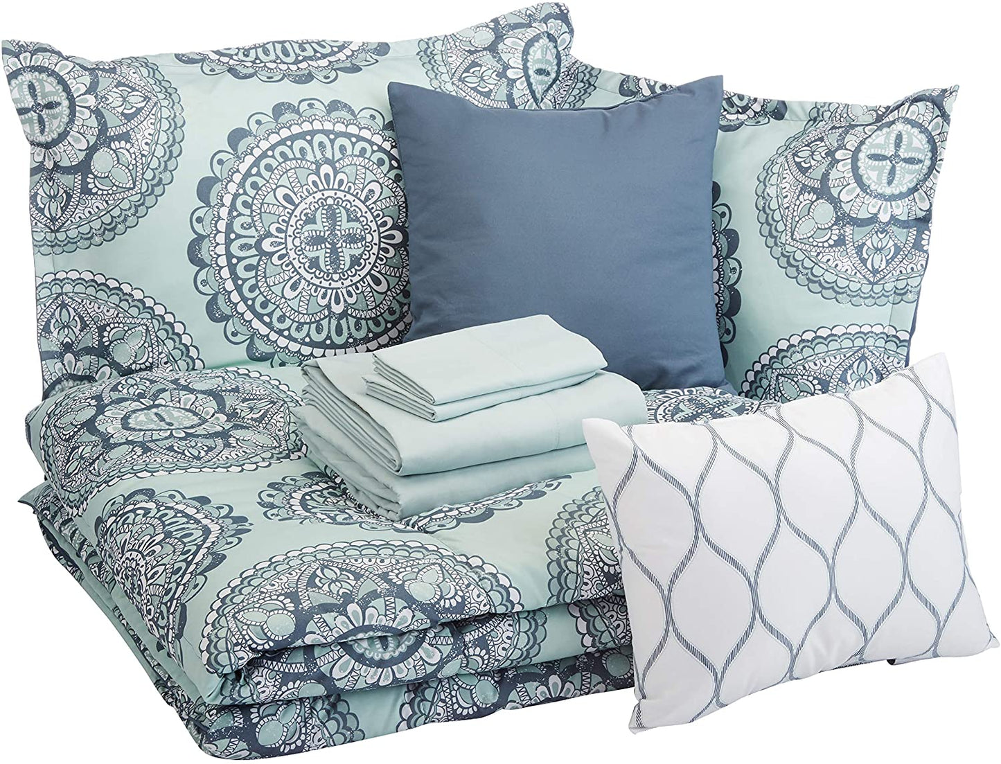 10-Piece Comforter Bedding Set, Microfiber, Ultra-Soft | AnyLinen
