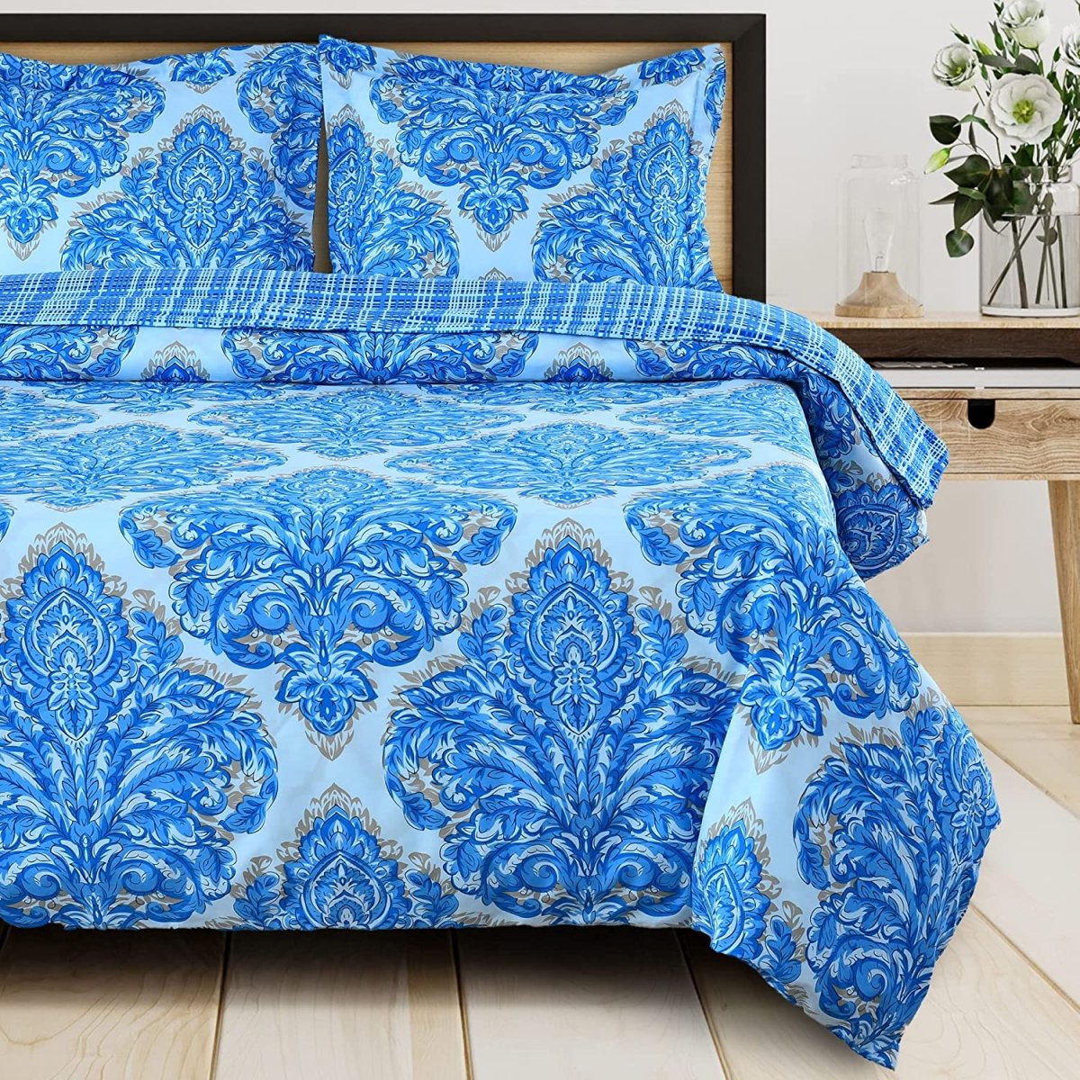 1800 Count Luxury Soft Egyptian Cotton 3 pcs Duvet Cover Set - Anna's Linens