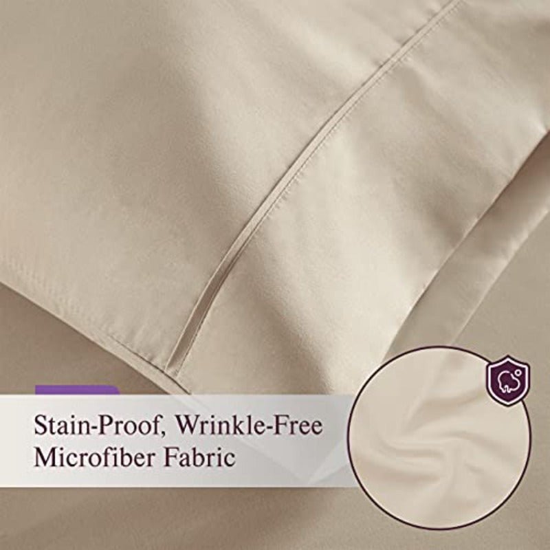 1800 Thread Count Deep Pockets Fade Resistant 6 Pcs Bedding Sheet Set - Anna's Linens