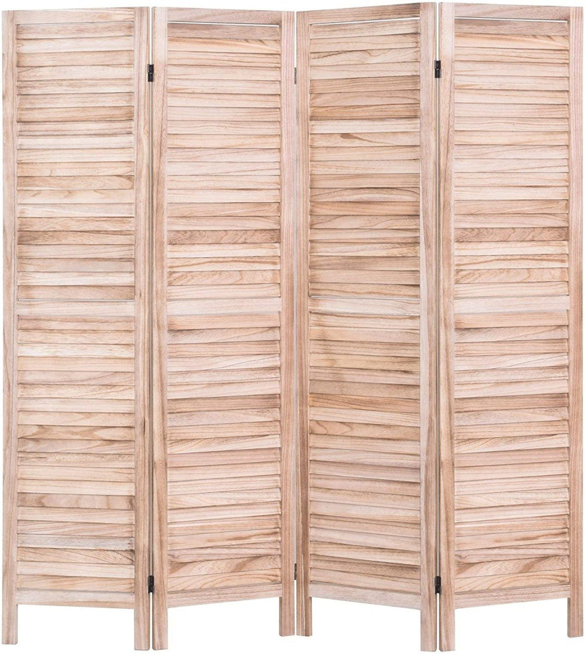 4 Panels 5.6 Ft Tall Wood Room Divider Partition Wall - Anna's Linens