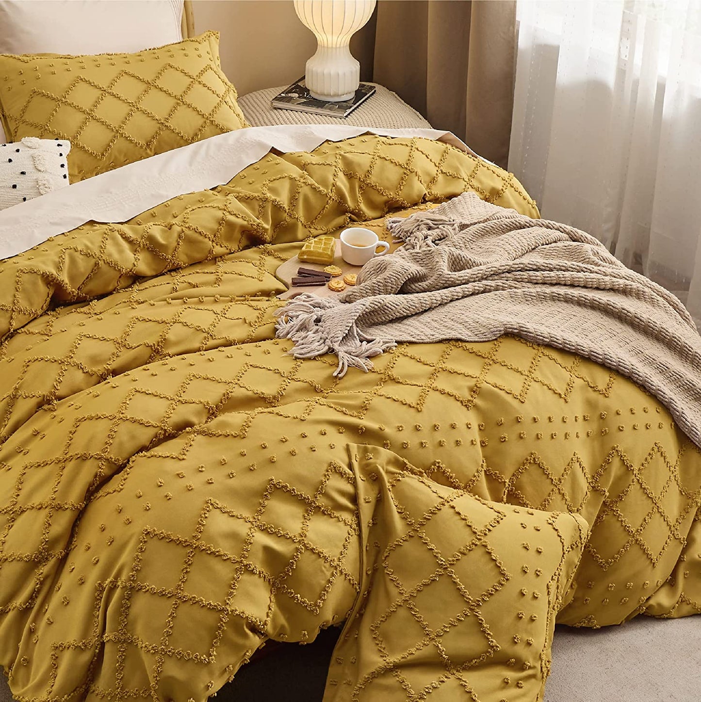 Boho Shabby Chic Duvet Cover Bedding Set