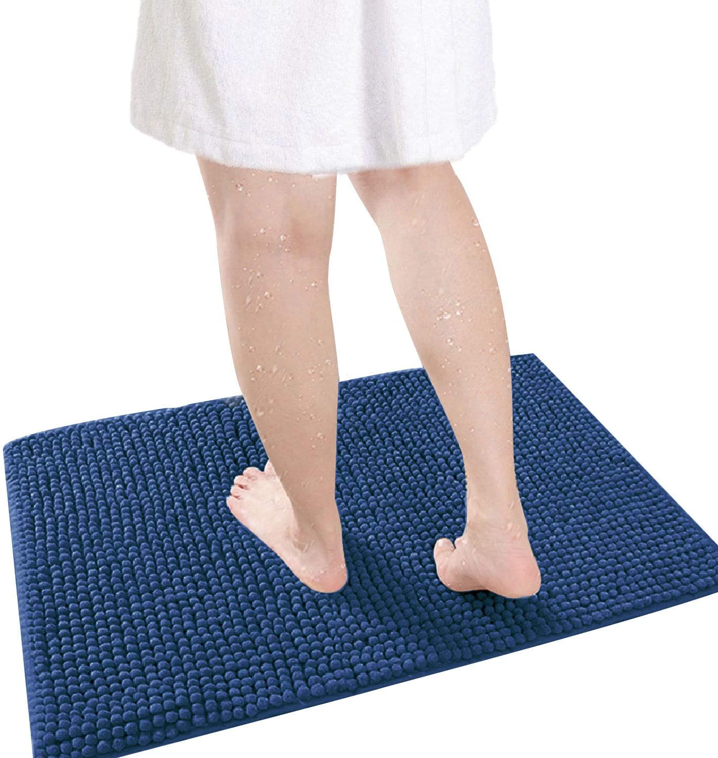 Blue. Soft Bathroom Rug