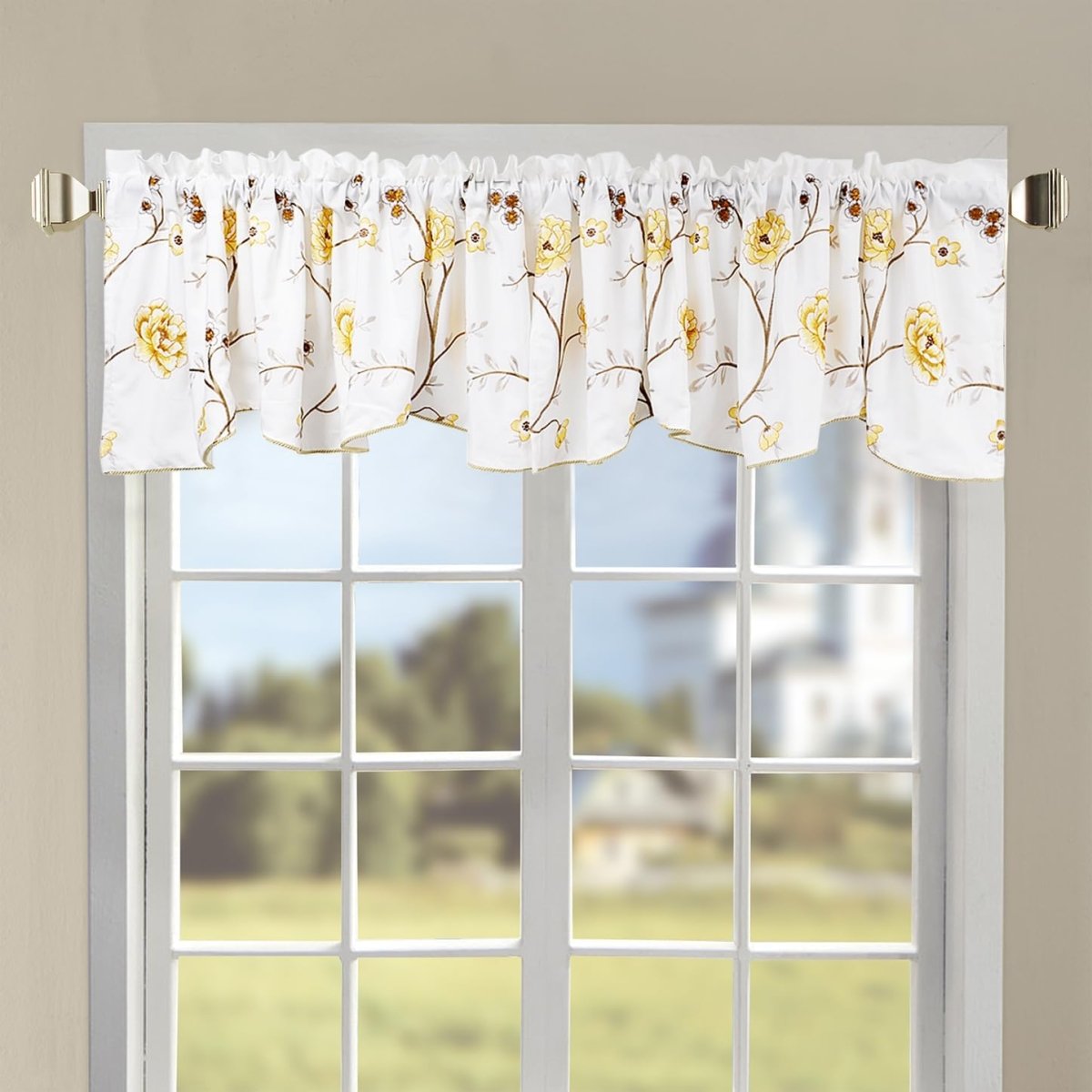 Classic Embroidery Valance - Anna's Linens