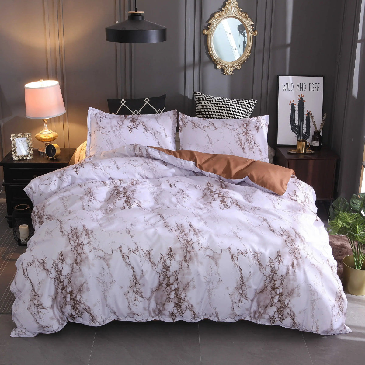 Marble Duvet Bedding Set - Anna's Linens