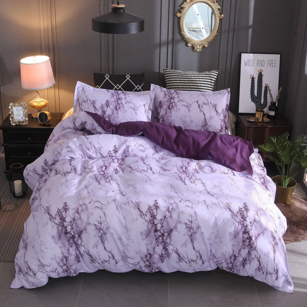 Marble Duvet Bedding Set - Anna's Linens