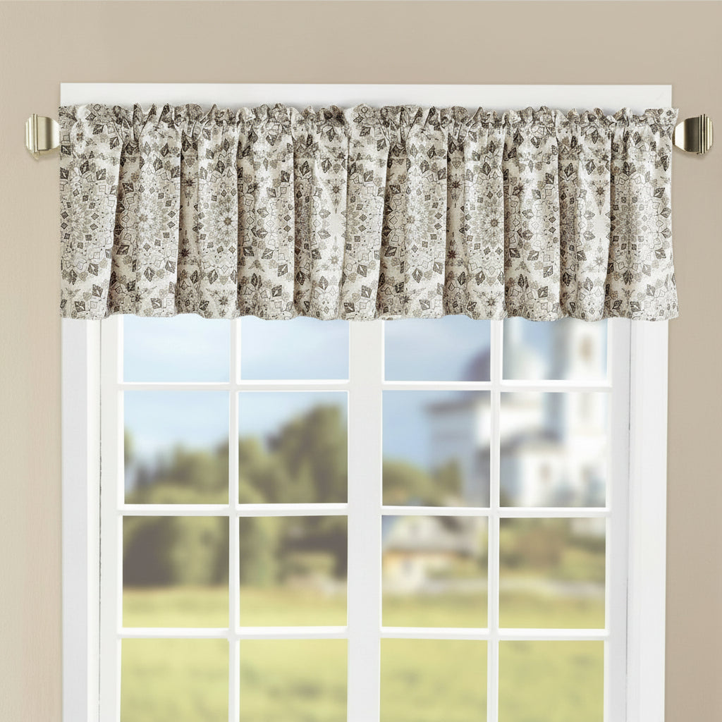 Printed Valance 2 Panels Set - Anna's Linens