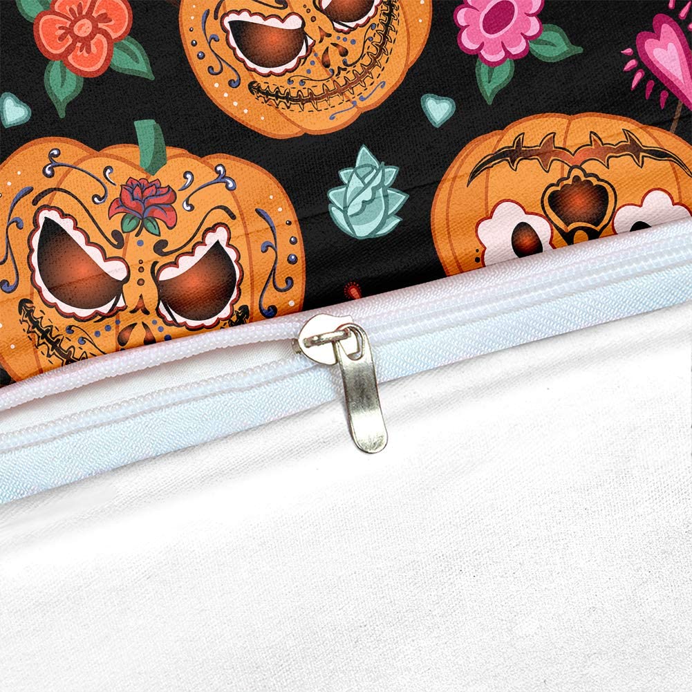 Pumpkin Cartoon Halloween Duvet Cover Set - Anna's Linens