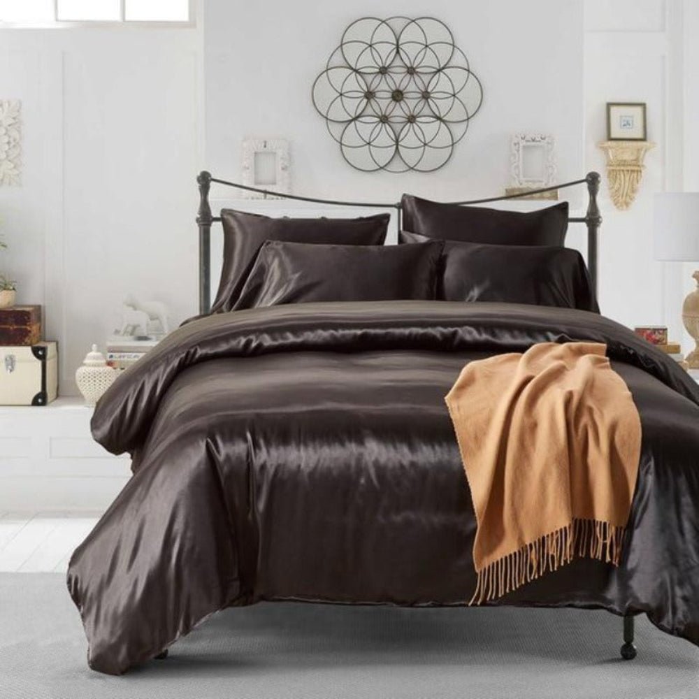 Satin Luxury Style Duvet Cover Bedding Set - Anna's Linens