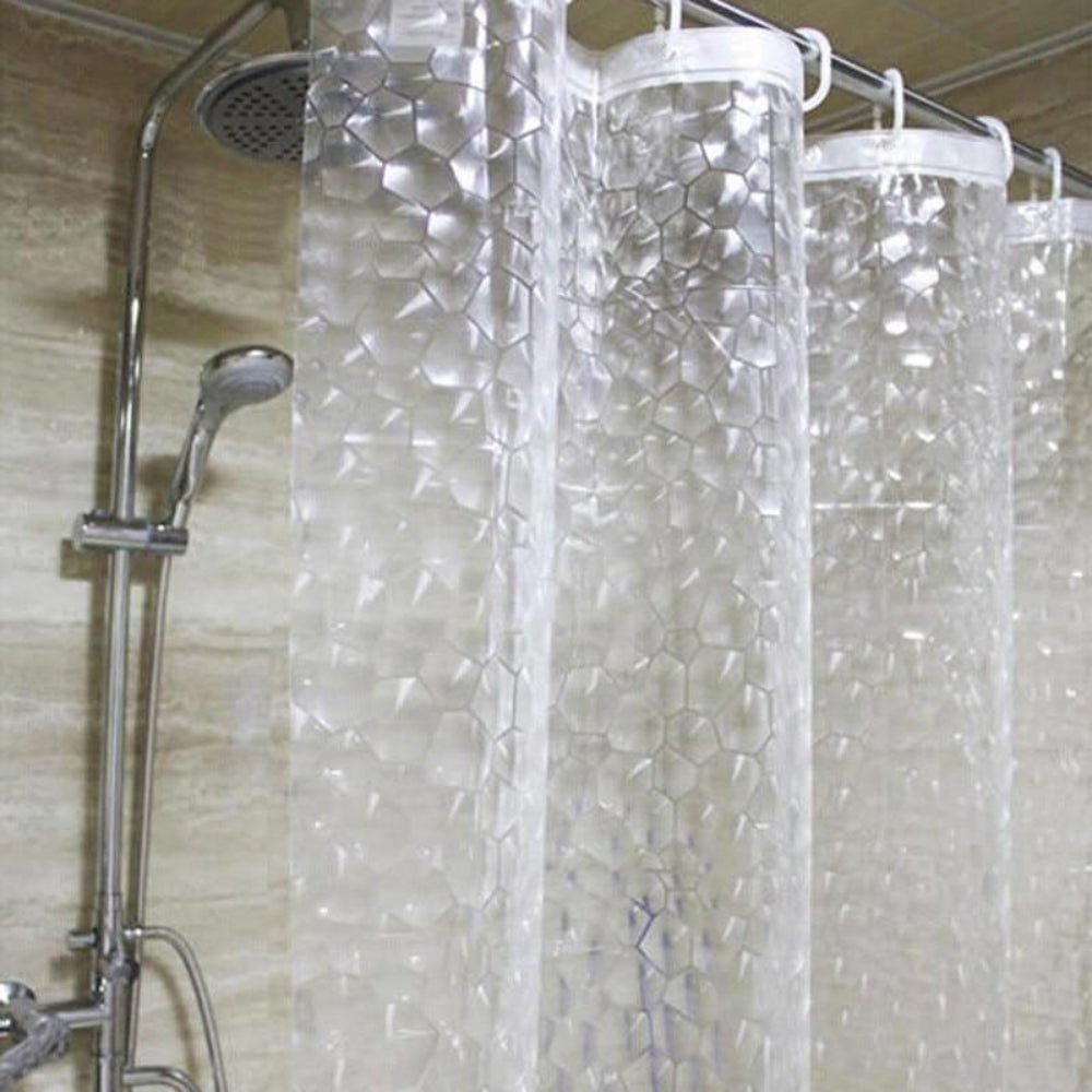 Waterproof 3D Shower Curtain With 12 Hooks - Anna's Linens