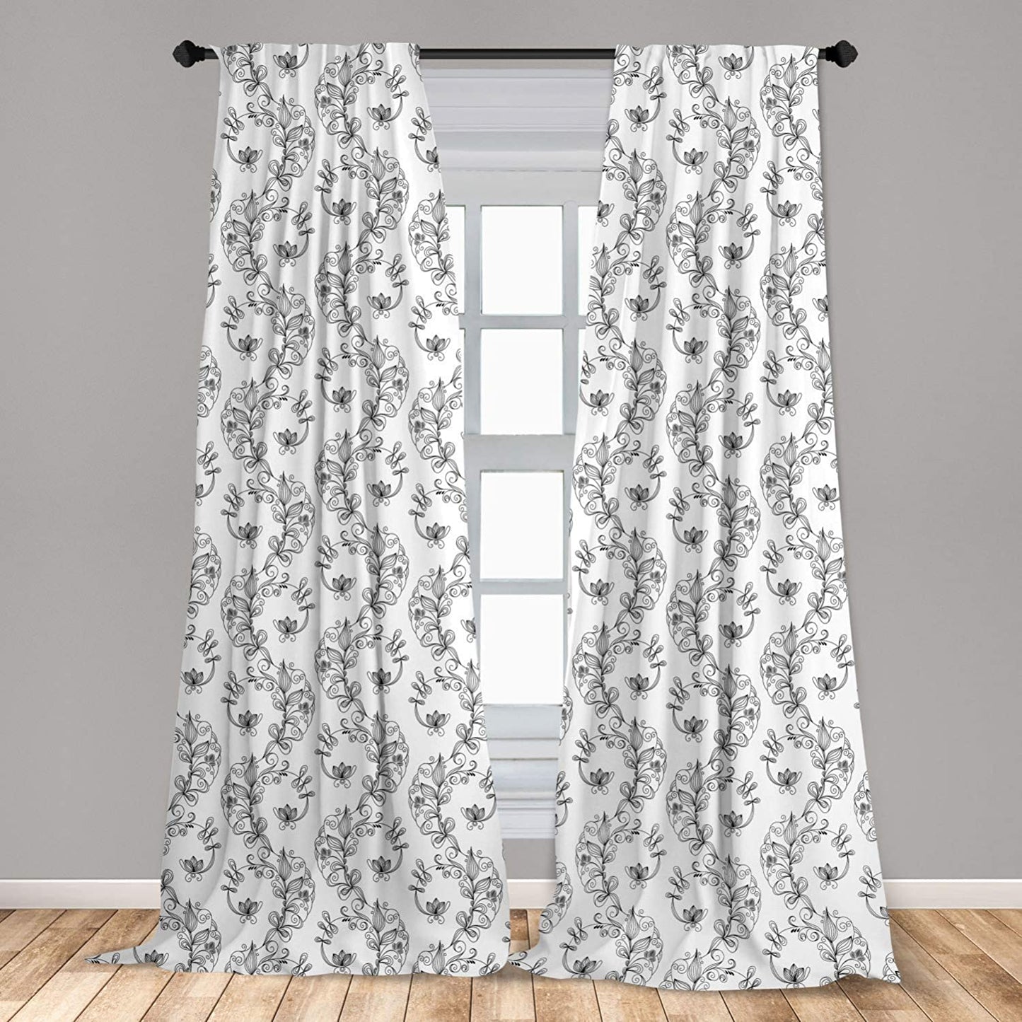 Leopard Print Window Curtains Leopard Texture Illustration Exotic Fauna Inspired Pattern Lightweight Decorative Panels Set of 2 with Rod Pocket 56" x 95" - Anna's Linens Store