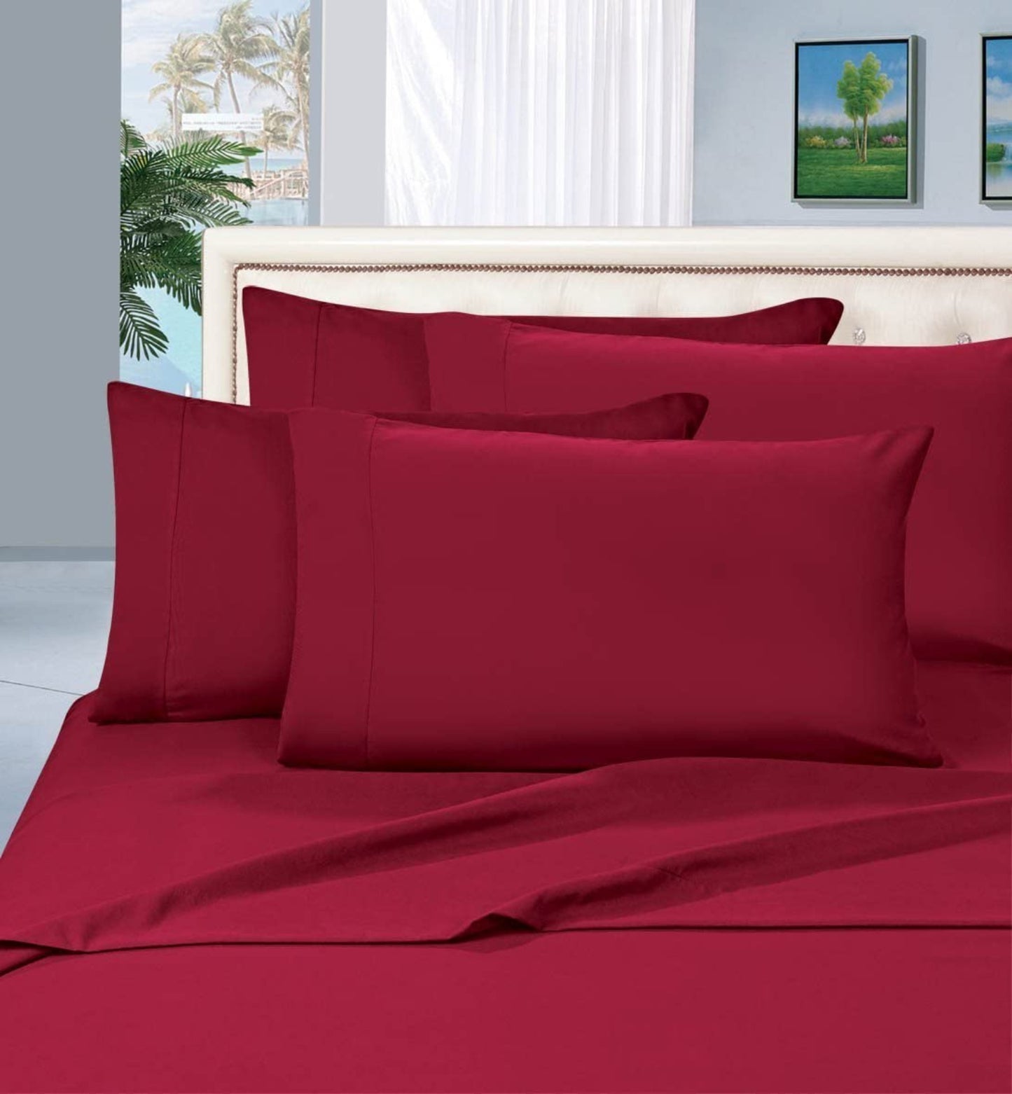 1500 Thread Count Egyptian Quality Silky Soft Wrinkle Resistant Luxury 6 pcs Bed Sheet Set - Anna's Linens