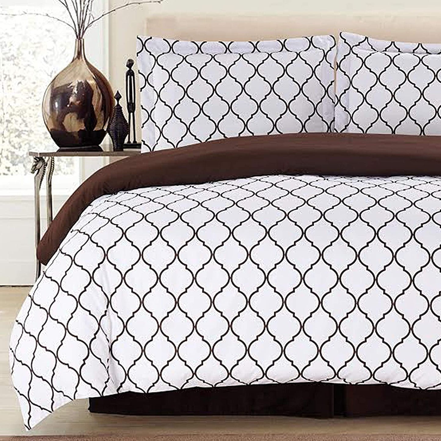 1800 Count Egyptian Cotton 3 Piece Luxury Soft Duvet Cover Set