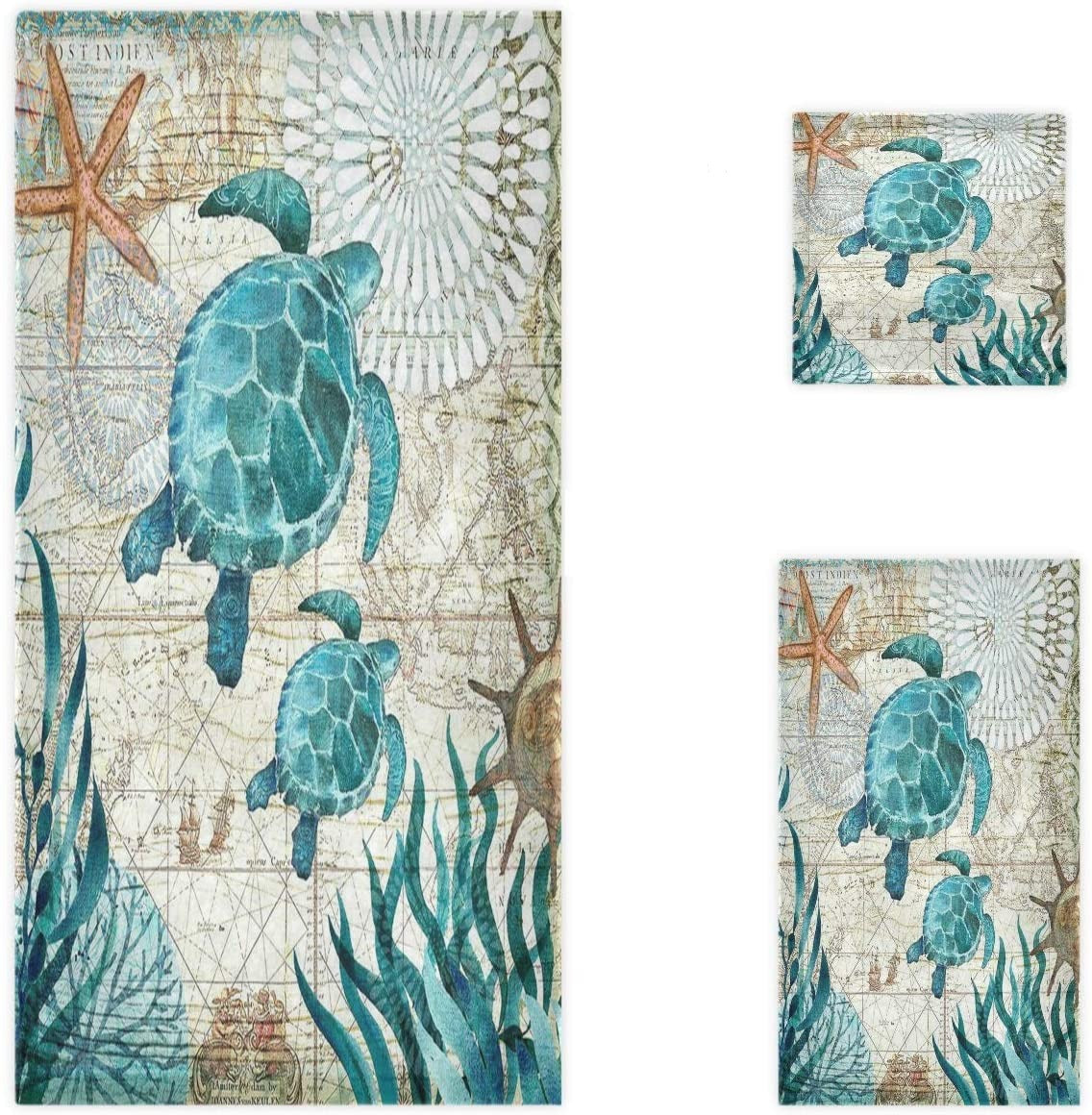 Soft Luxury Set of 3 Towels Bath Towel Hand Towel Washcloth Multipurpose for Bathroom Hotel Gym Spa and Beach - Anna's Linens Store