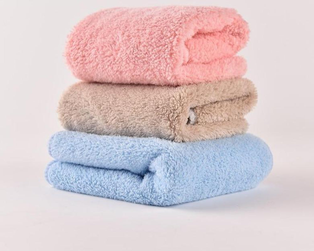 2 pcs set Microfiber Towel Size 12" x 12 " | Anna's Linens