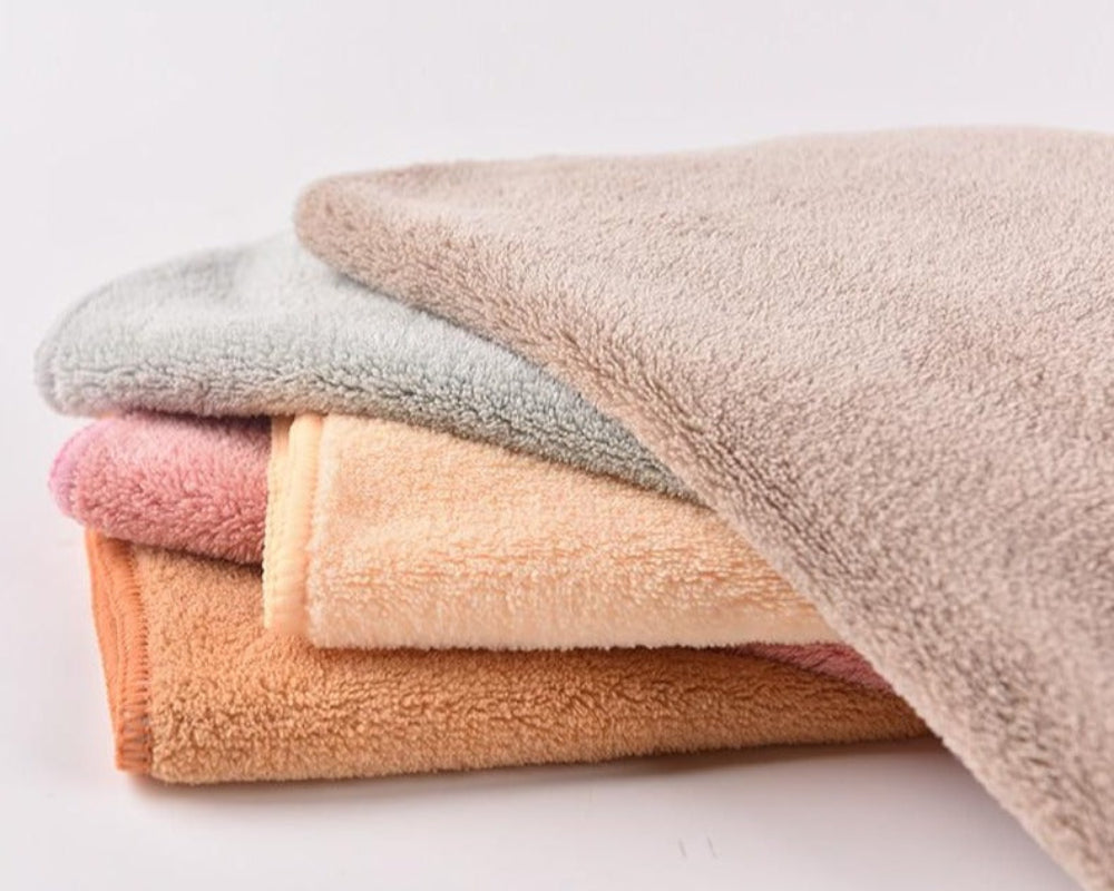 2 pcs set Microfiber Towel Size 12" x 12 " | Anna's Linens