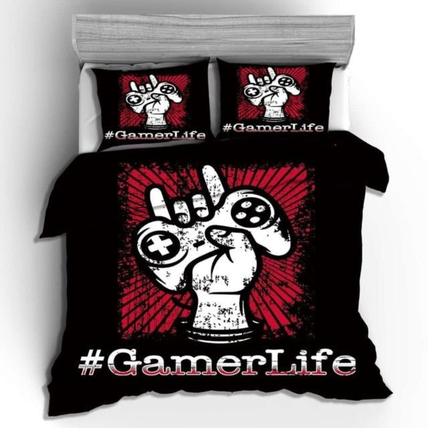 3D Gamer Quilt Cover Set - Anna's Linens