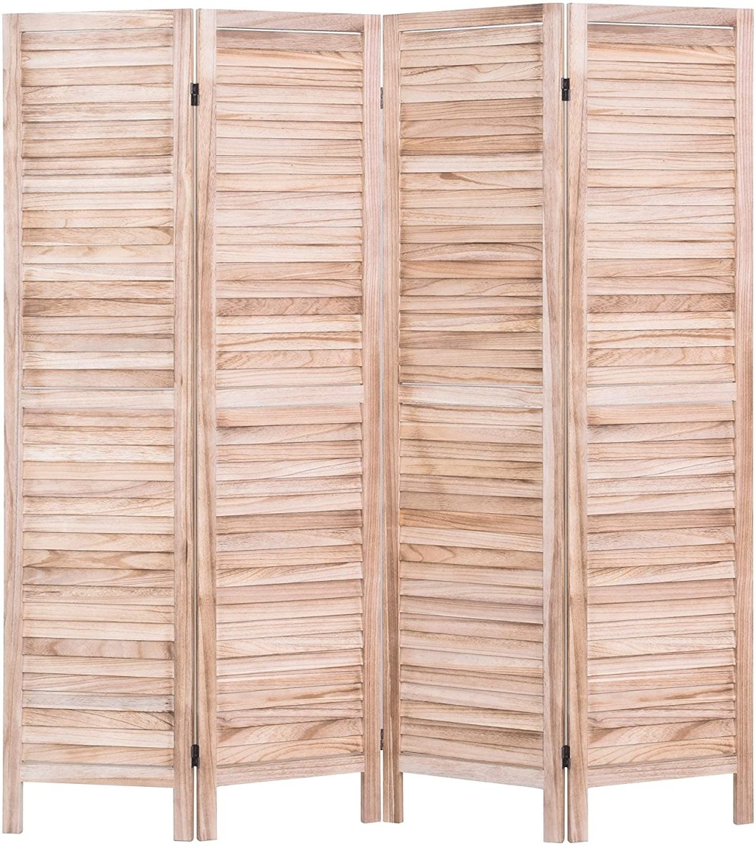 4 Panel 5.6 Ft Tall Wood Room Divider Partition Wall - Anna's Linens