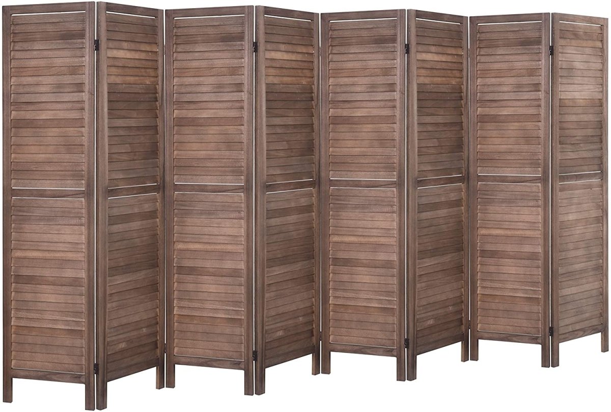 4 Panel 5.6 Ft Tall Wood Room Divider Partition Wall - Anna's Linens