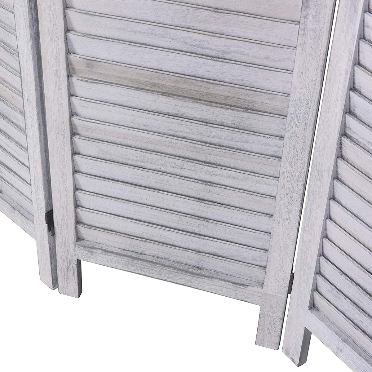 4 Panel 5.6 Ft Tall Wood Room Divider Partition Wall - Anna's Linens