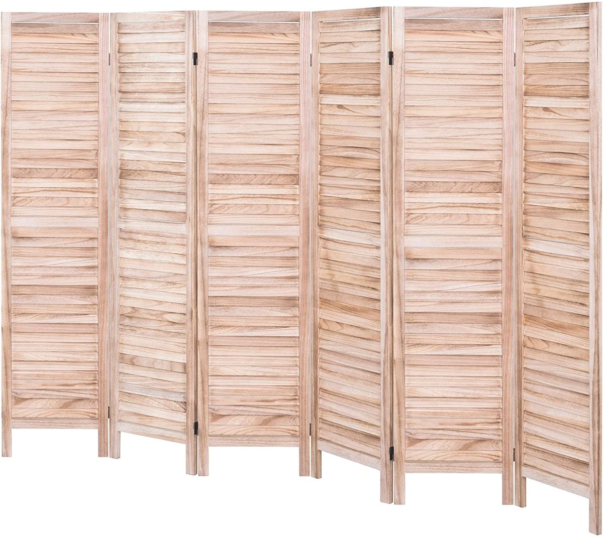 4 Panel 5.6 Ft Tall Wood Room Divider Partition Wall - Anna's Linens