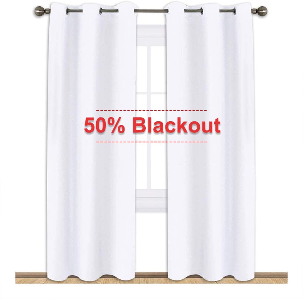 Light Blocking Curtain Soft Fabric 1 Pair