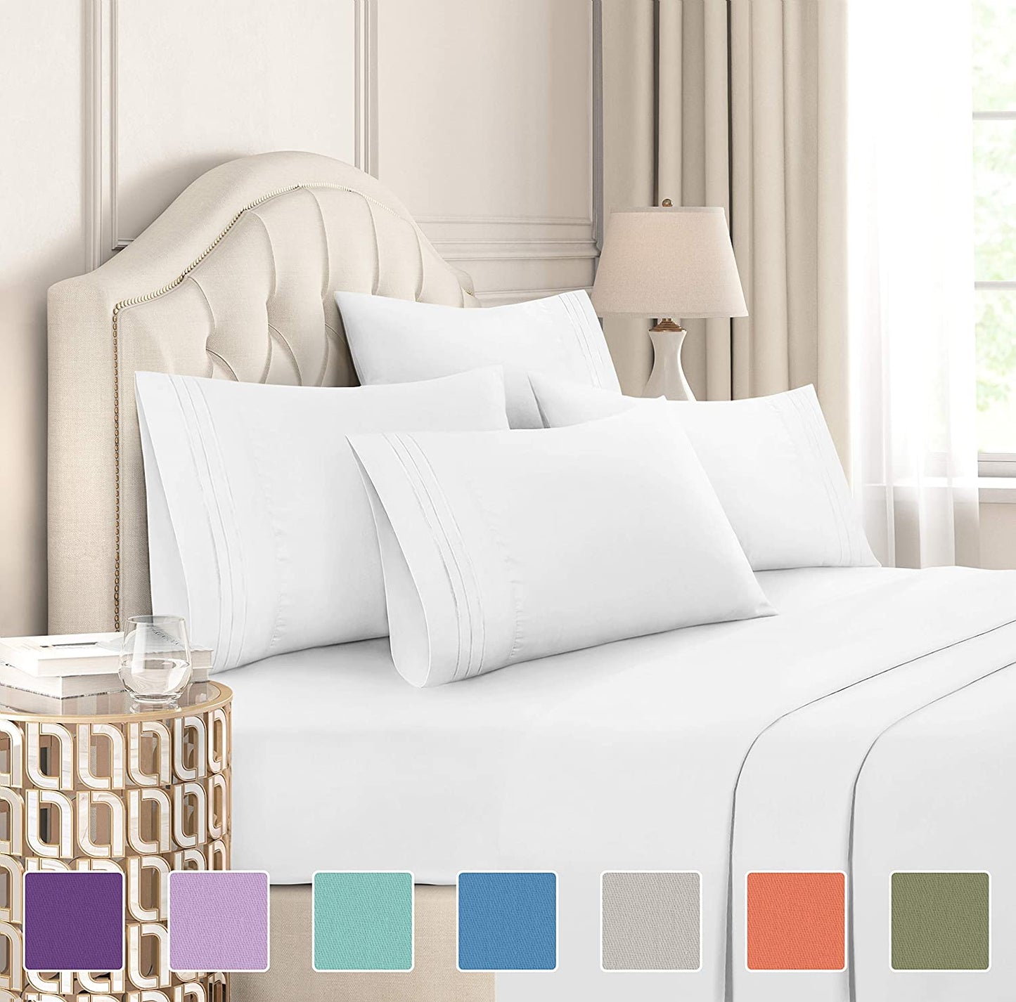 Bed Sheets Set Soft Deep Pocket Easy Fit Breathable | Anna's Linens