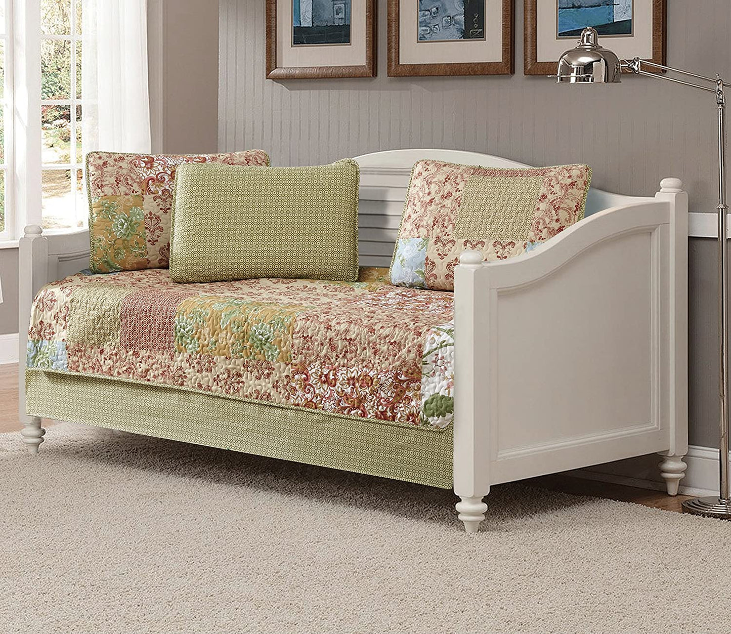 Day Bed Cover Modern Reversible 5 Pcs Set | Anna's Linens