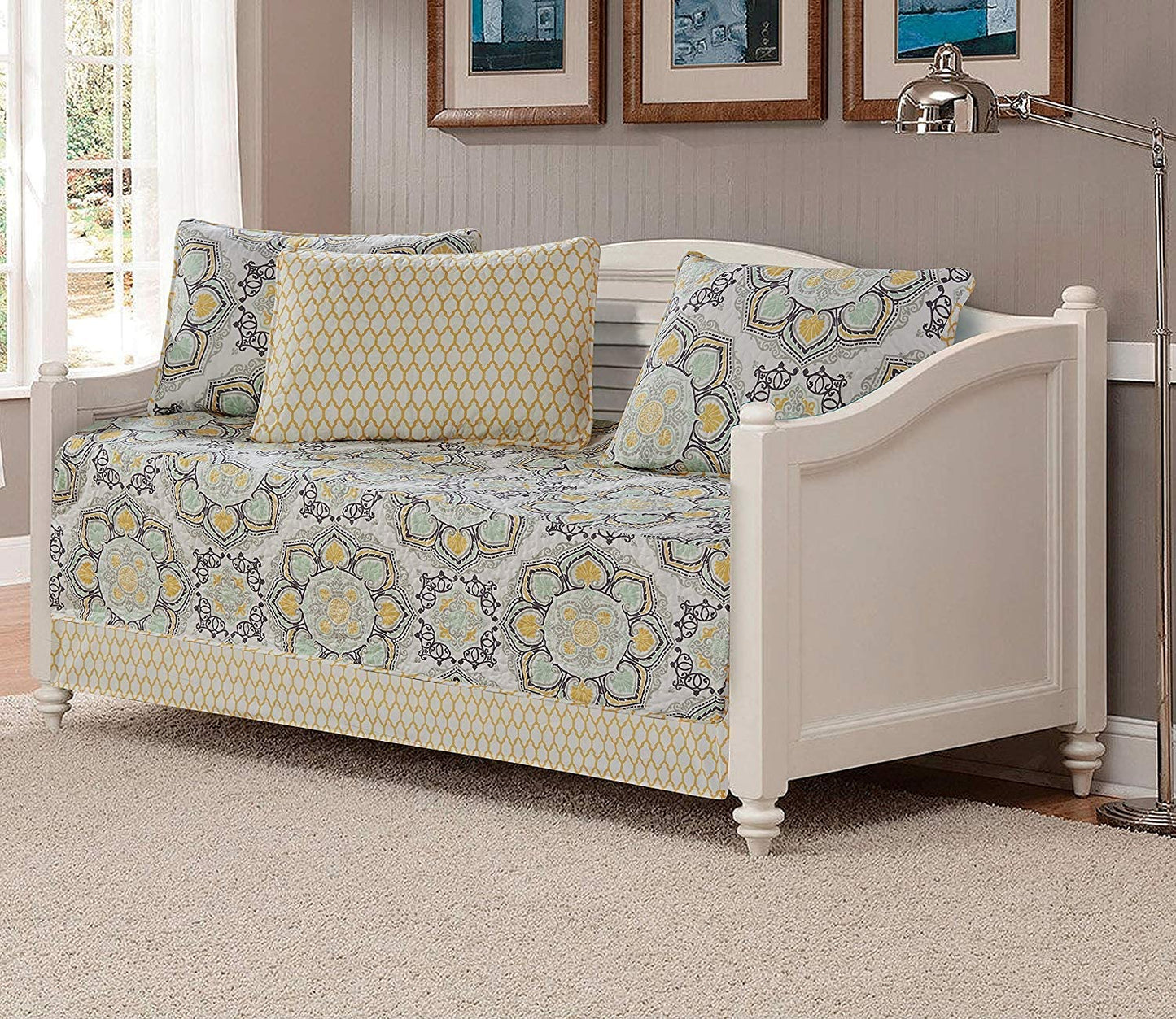 Day Bed Cover Modern Reversible 5 Pcs Set | Anna's Linens