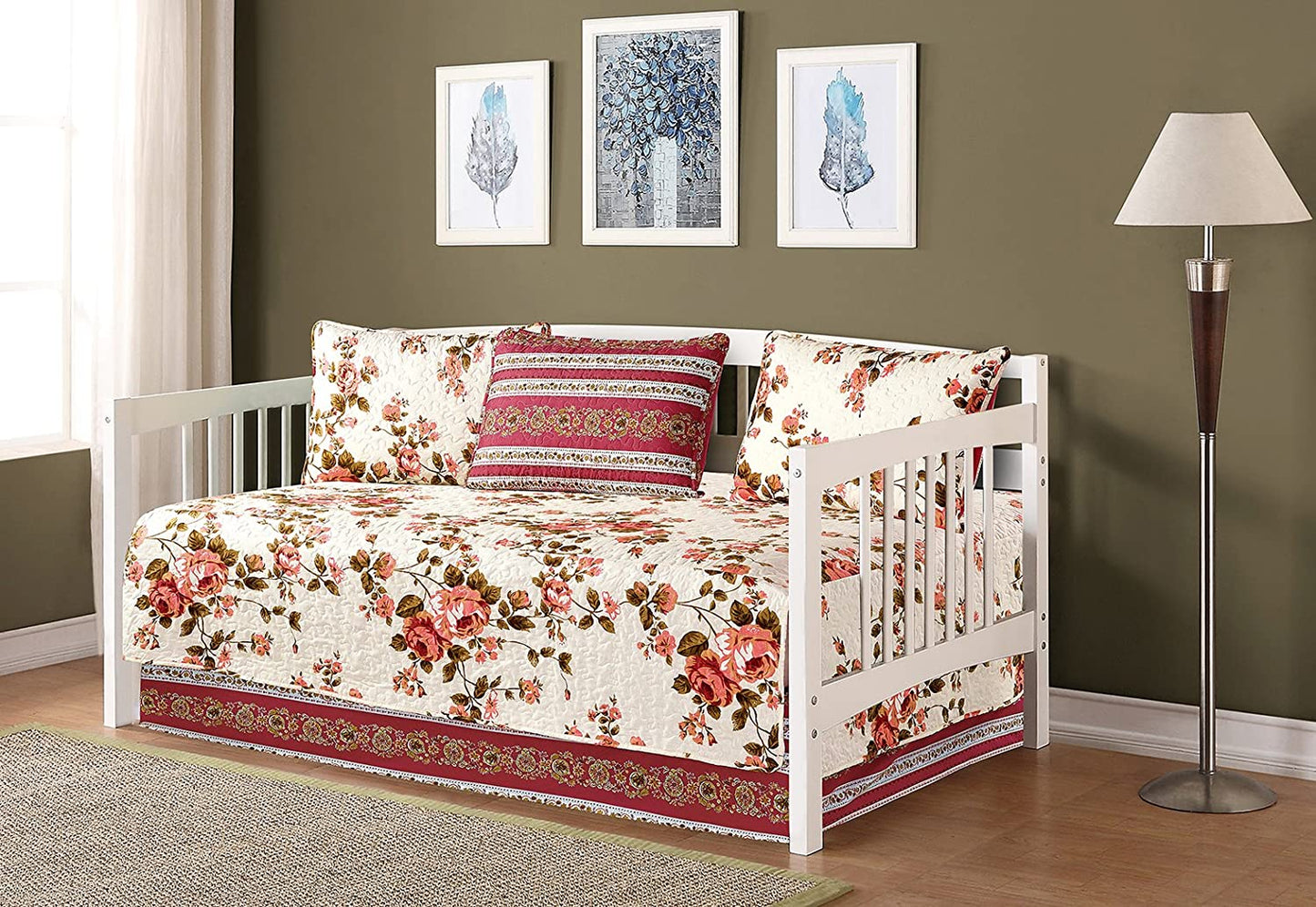 Day Bed Cover Modern Reversible 5 Pcs Set | Anna's Linens