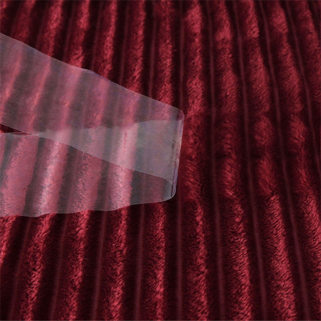 Striped Light Flannel Thick Velvet Cashmere Double Blanket Bed Cover
