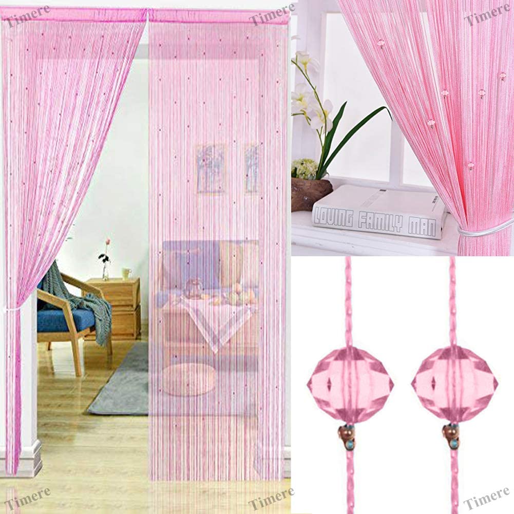 Crystal Beaded Curtain Tassel Curtain - Partition Door Curtain Beaded String Curtain Door Screen Panel Home Decor Divider Crystal Tassel Screen 90x200cm (2 Pack) - Anna's Linens Store