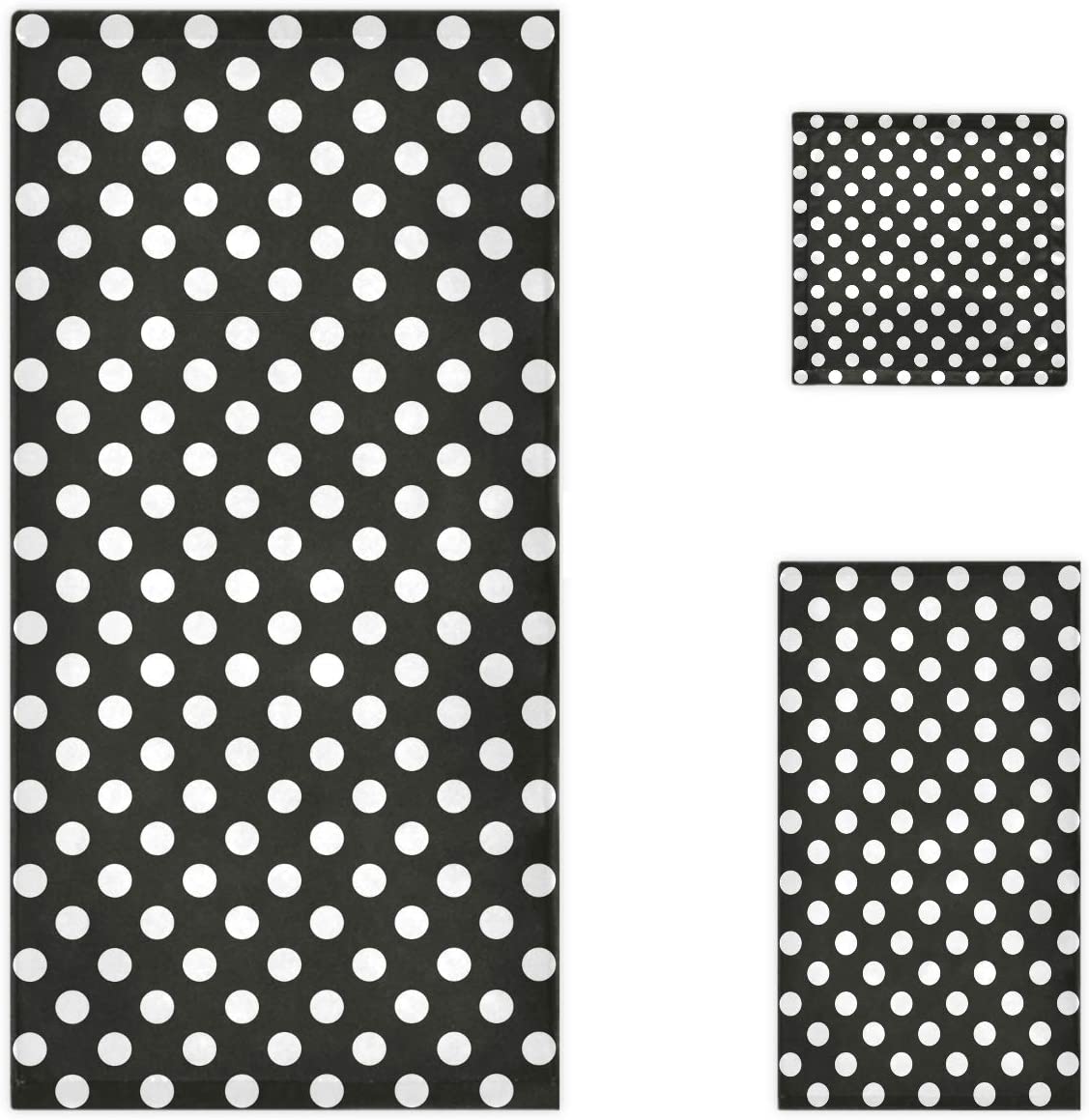 Soft Luxury Set of 3 Towels Bath Towel Hand Towel Washcloth Multipurpose for Bathroom Hotel Gym Spa and Beach - Anna's Linens Store