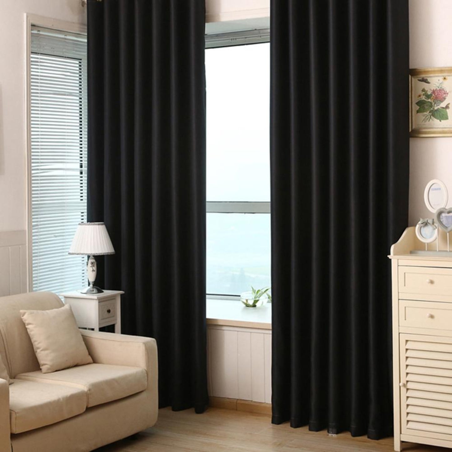 Blackout Insulation Curtain Living Room Bedroom 40" x 85" - Anna's Linens