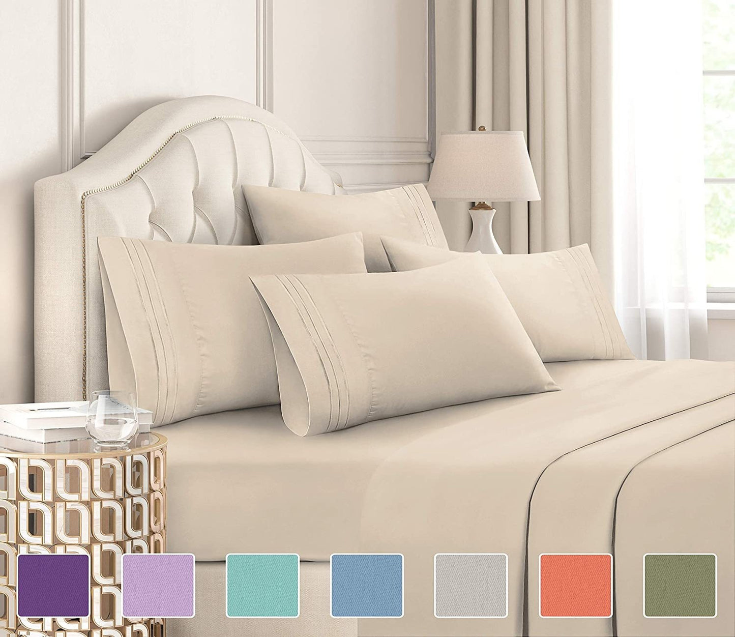 Bed Sheets Set Soft Deep Pocket Easy Fit Breathable | Anna's Linens
