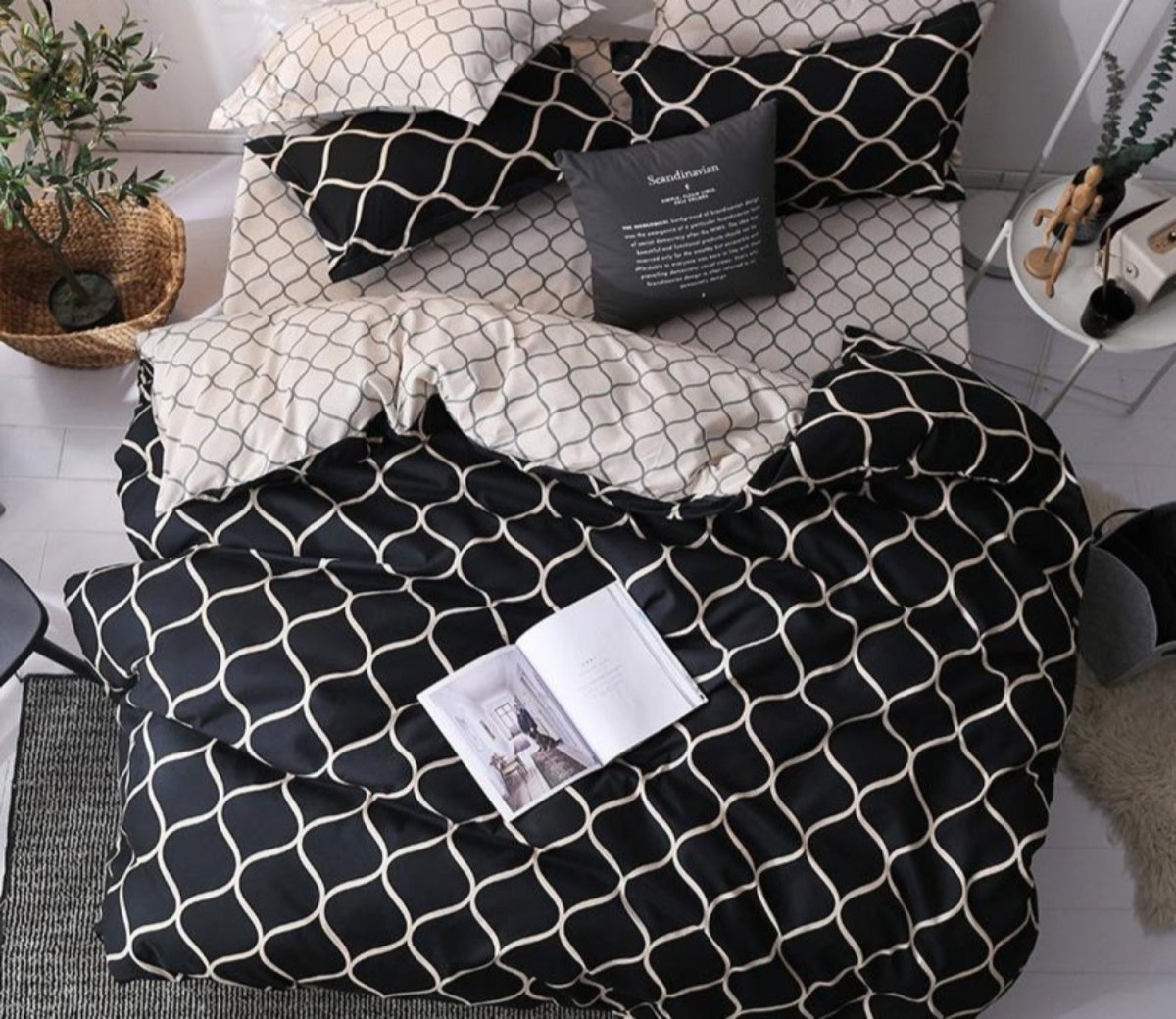 Classical Double - Sided Bed Sheet 3 pcs Quilt Cover Set - Anna's Linens