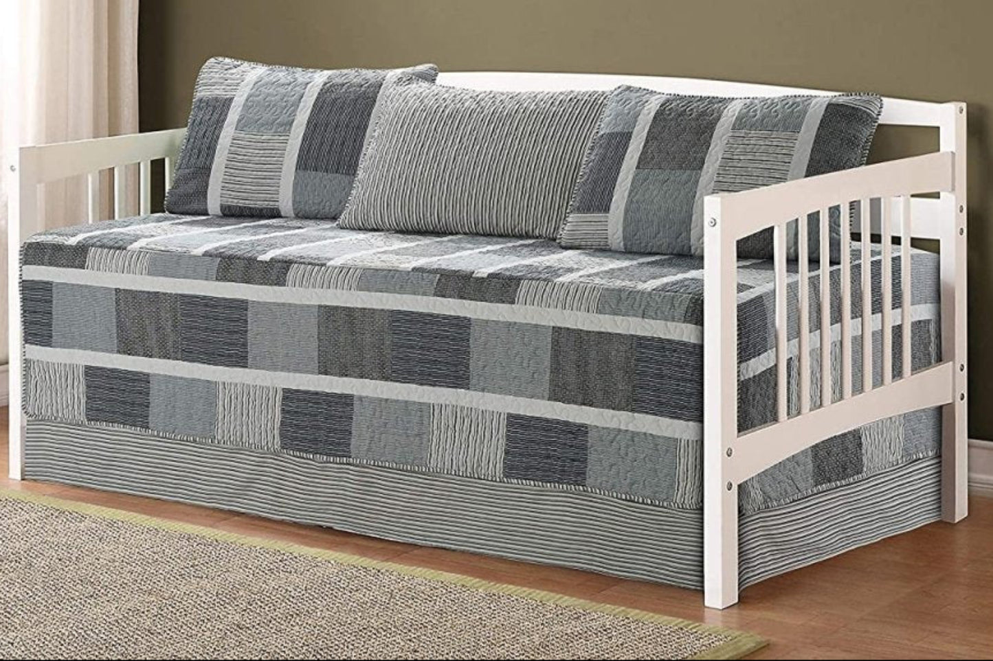 Day Bed Cover Modern Reversible 5 Pcs Set - Anna's Linens