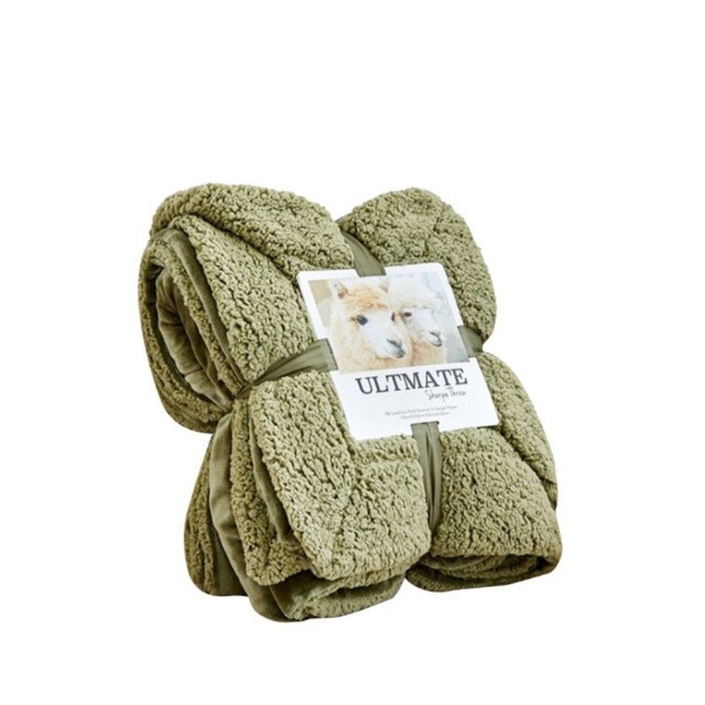 Double Thick Flannel Fleece Breathable Soft Warm Blanket - Anna's Linens