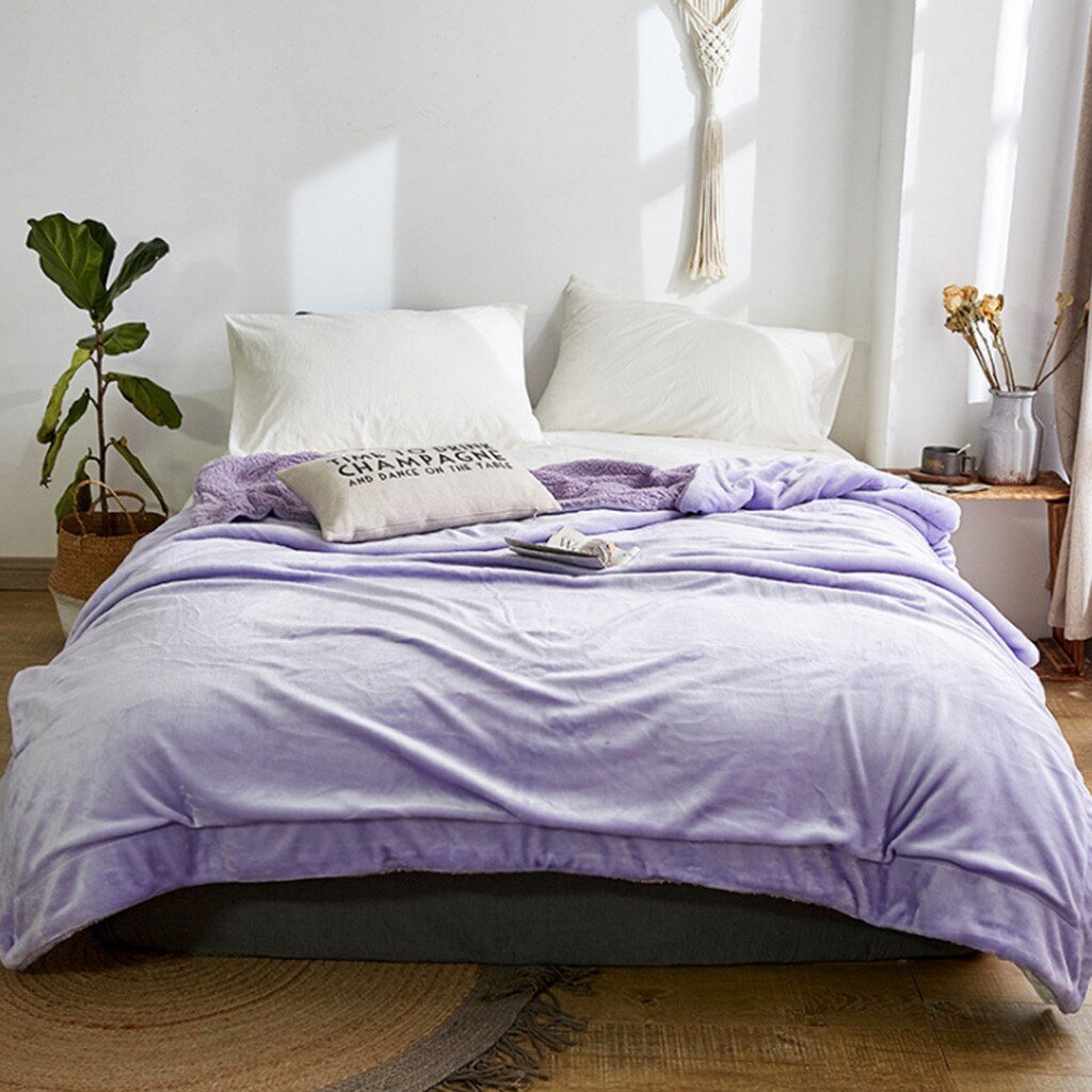 Double Thick Flannel Fleece Breathable Soft Warm Blanket - Anna's Linens