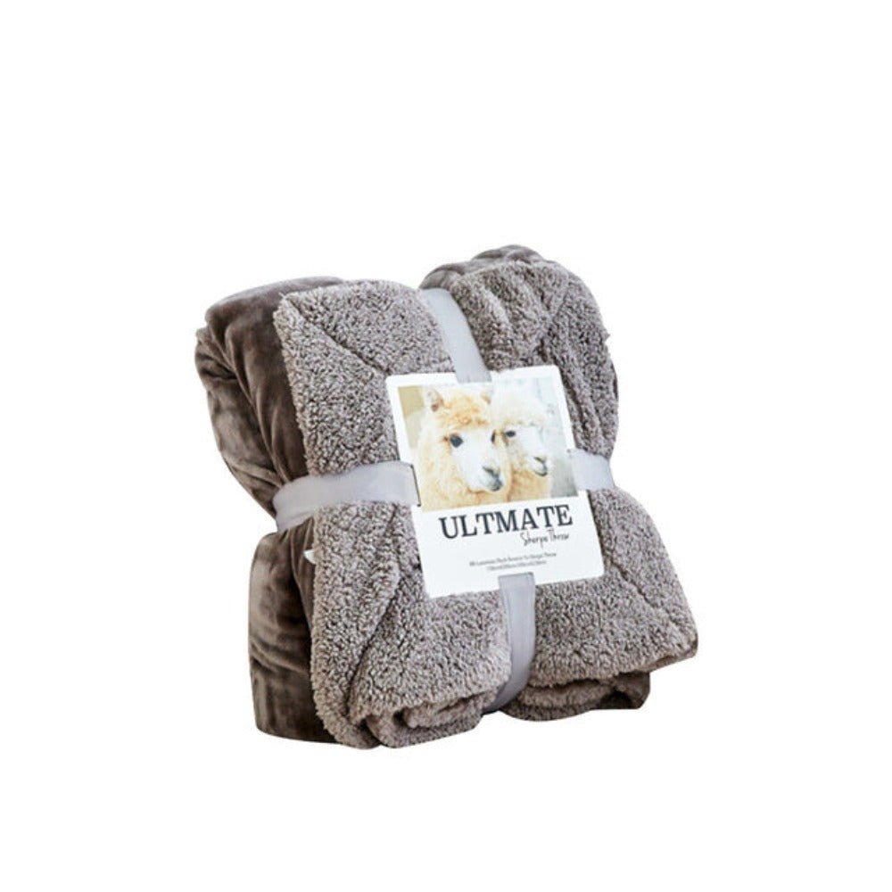 Double Thick Flannel Fleece Breathable Soft Warm Blanket - Anna's Linens