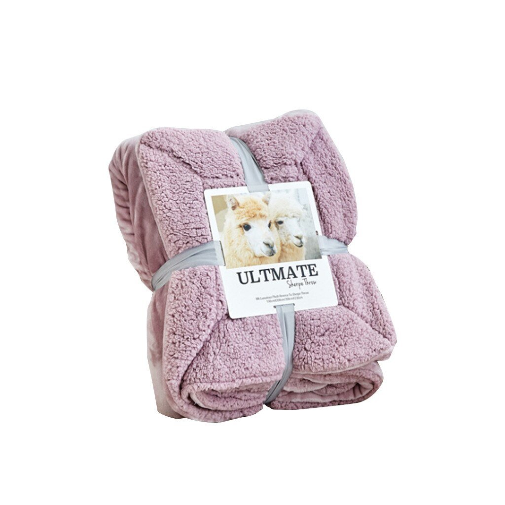 Double Thick Flannel Fleece Breathable Soft Warm Blanket - Anna's Linens