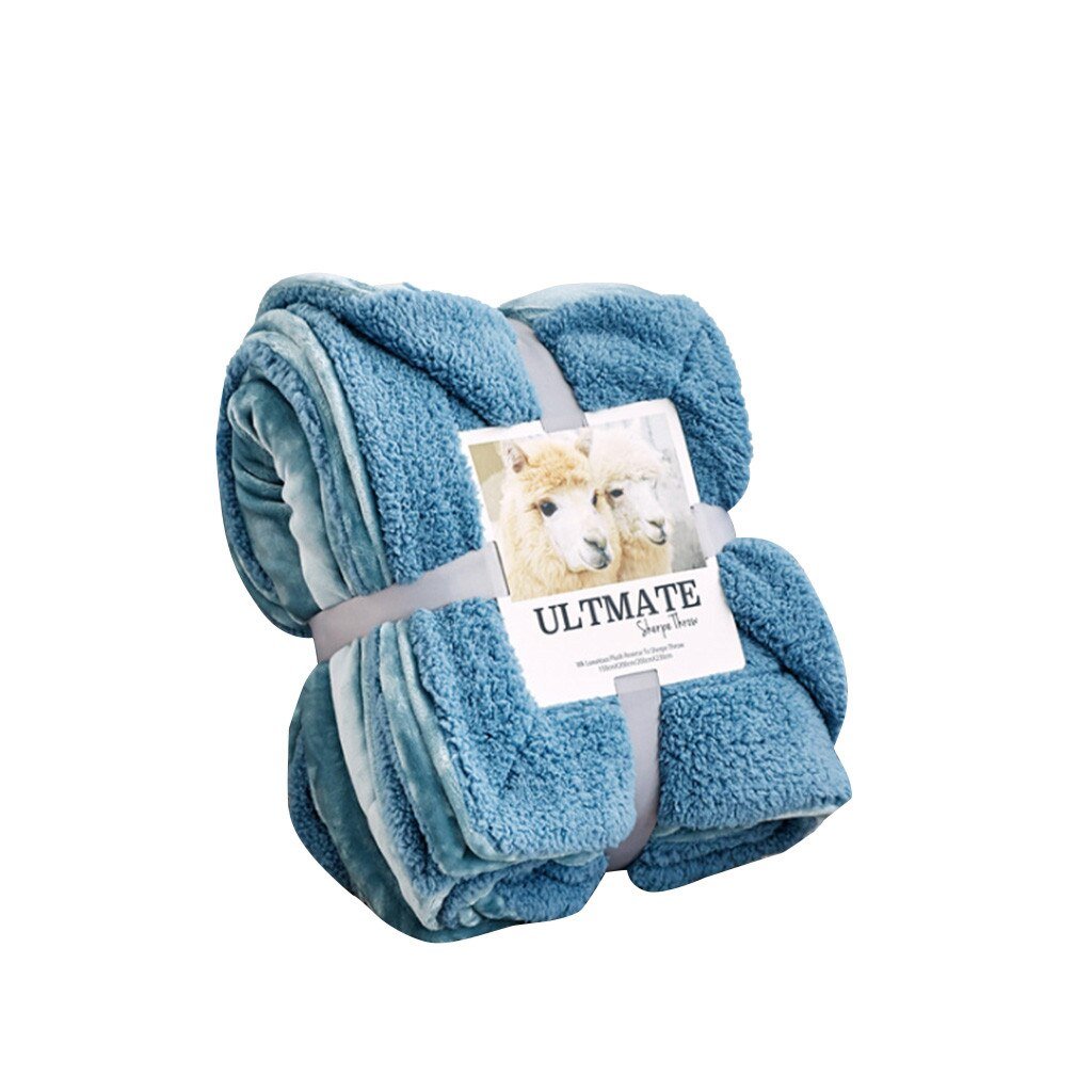 Double Thick Flannel Fleece Breathable Soft Warm Blanket - Anna's Linens