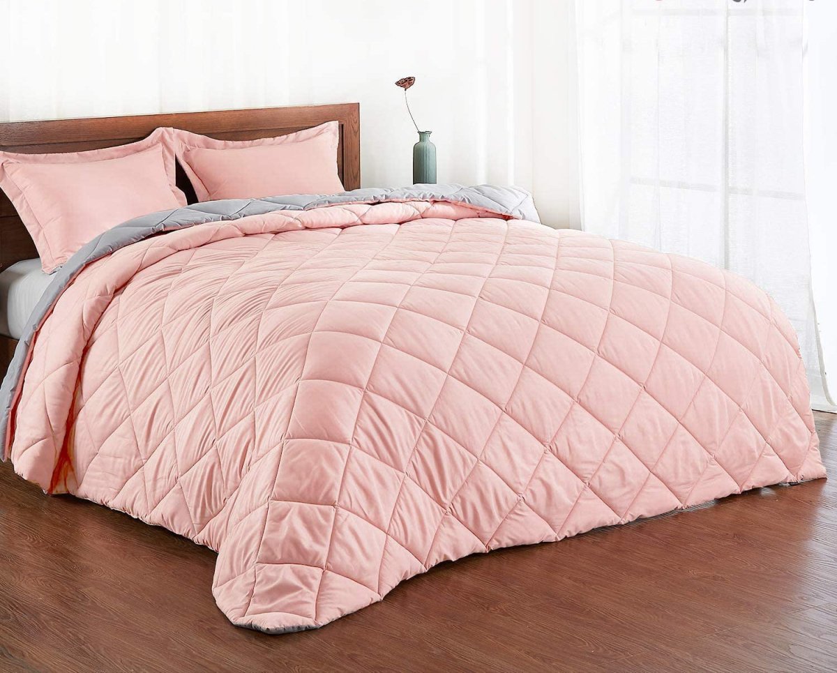 Down Alternative Reversible 3 pcs Comforter Set - Anna's Linens