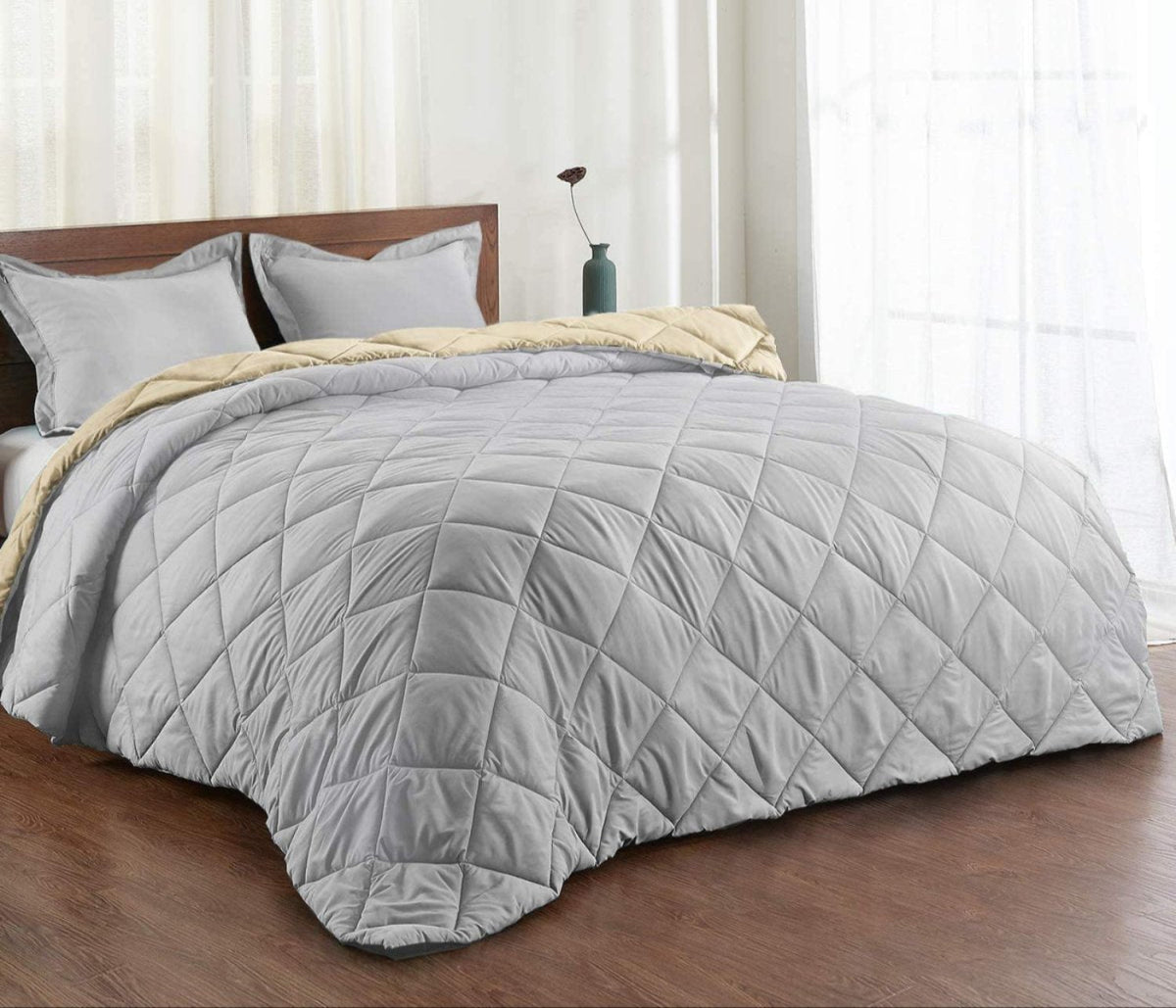 Down Alternative Reversible 3 pcs Comforter Set - Anna's Linens