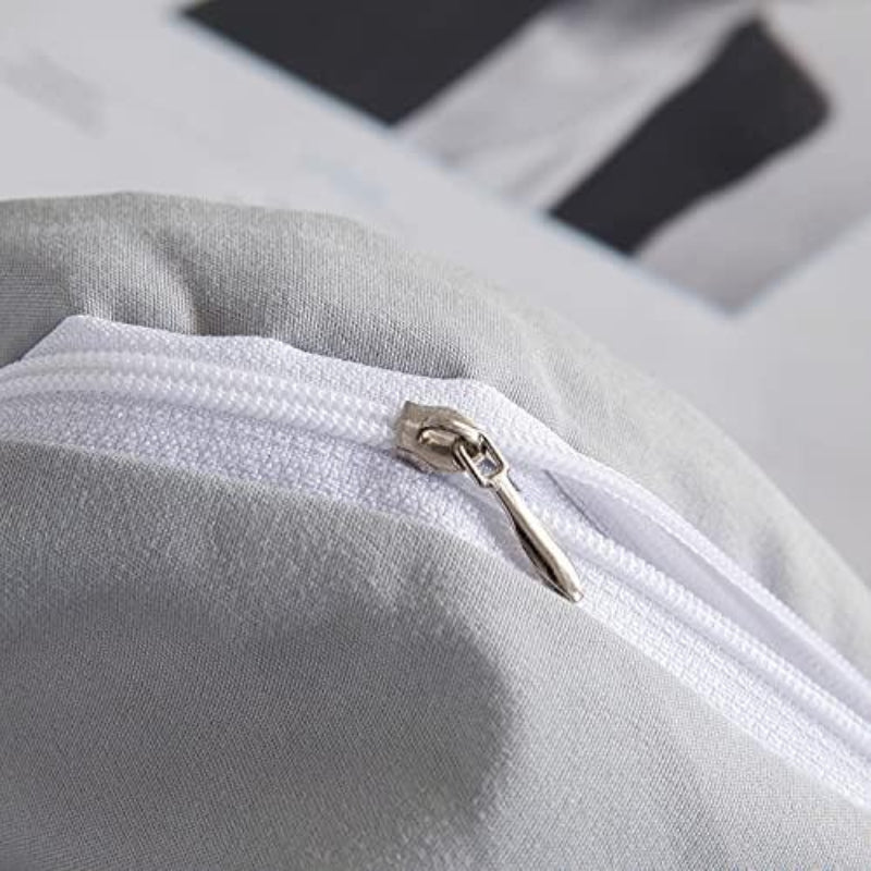 Duvet Cover Set Soft Breathable Washed Microfiber Zipper Closure - Anna's Linens