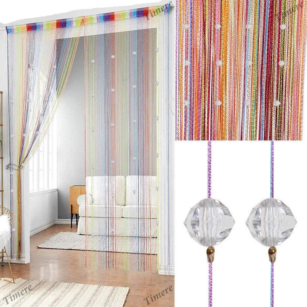 Crystal Beaded Curtain Tassel Curtain - Partition Door Curtain Beaded String Curtain Door Screen Panel Home Decor Divider Crystal Tassel Screen 90x200cm (2 Pack) - Anna's Linens Store