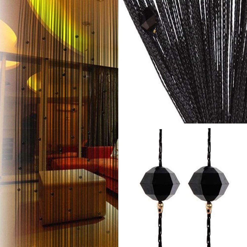 Crystal Beaded Curtain Tassel Curtain - Partition Door Curtain Beaded String Curtain Door Screen Panel Home Decor Divider Crystal Tassel Screen 90x200cm (2 Pack) - Anna's Linens Store