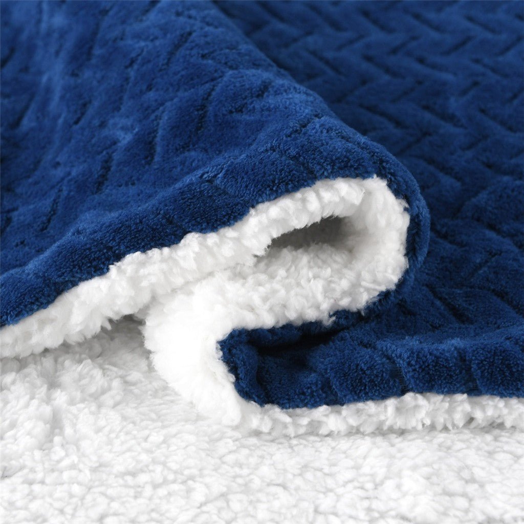 Flannel Thick Velvet Wool Blanket Bed Cover Quilt - Anna's Linens