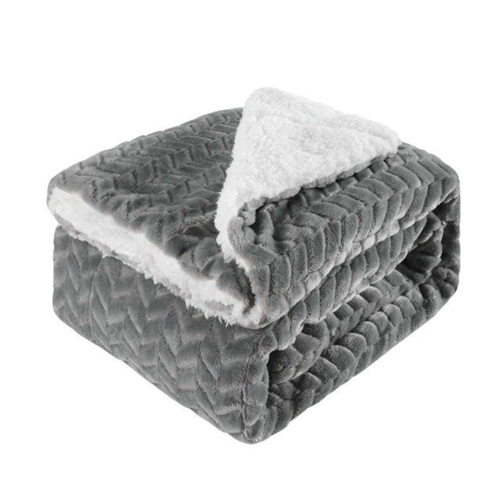 Flannel Thick Velvet Wool Blanket Bed Cover Quilt - Anna's Linens