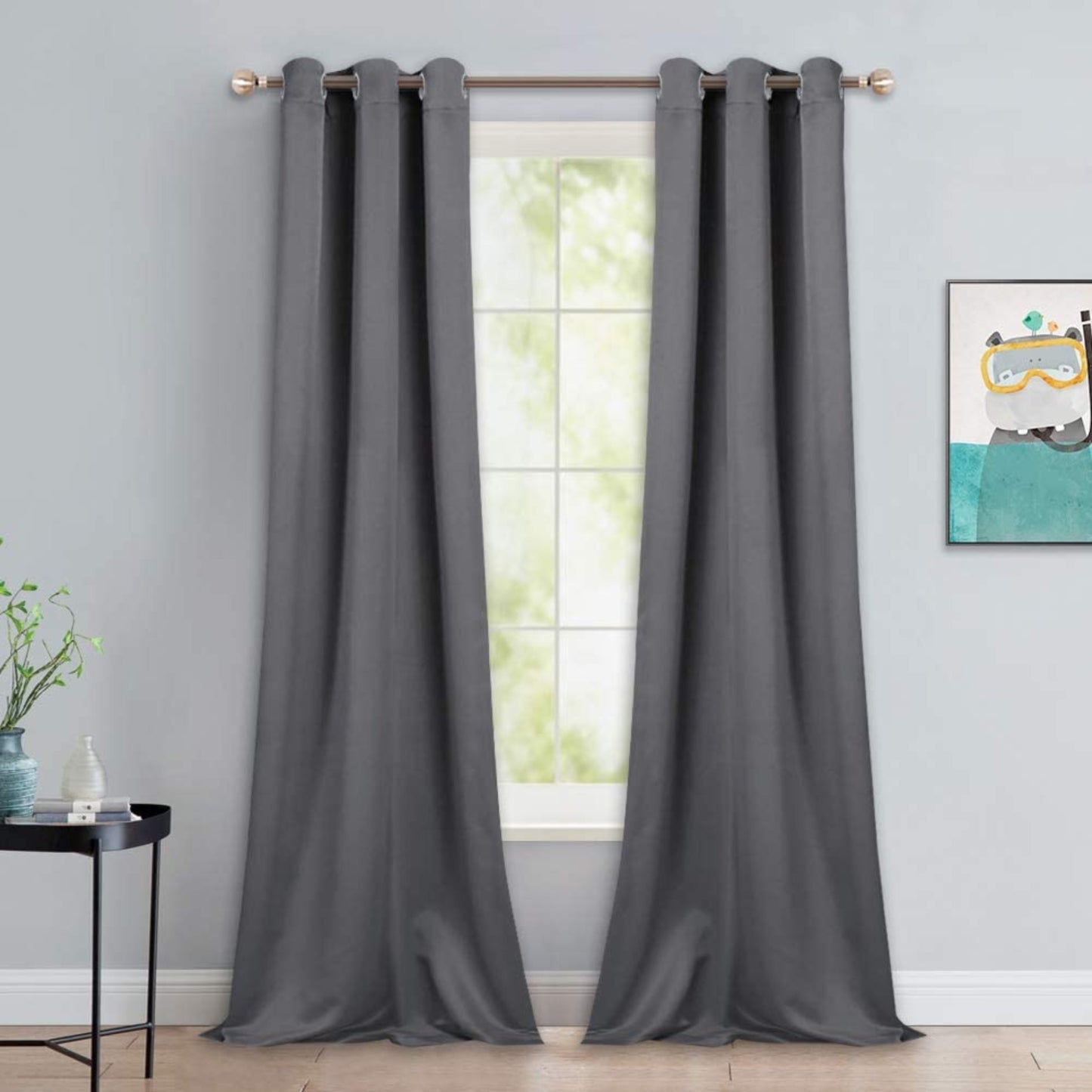Light Blocking Curtain Soft Fabric 1 Pair - Anna's Linens