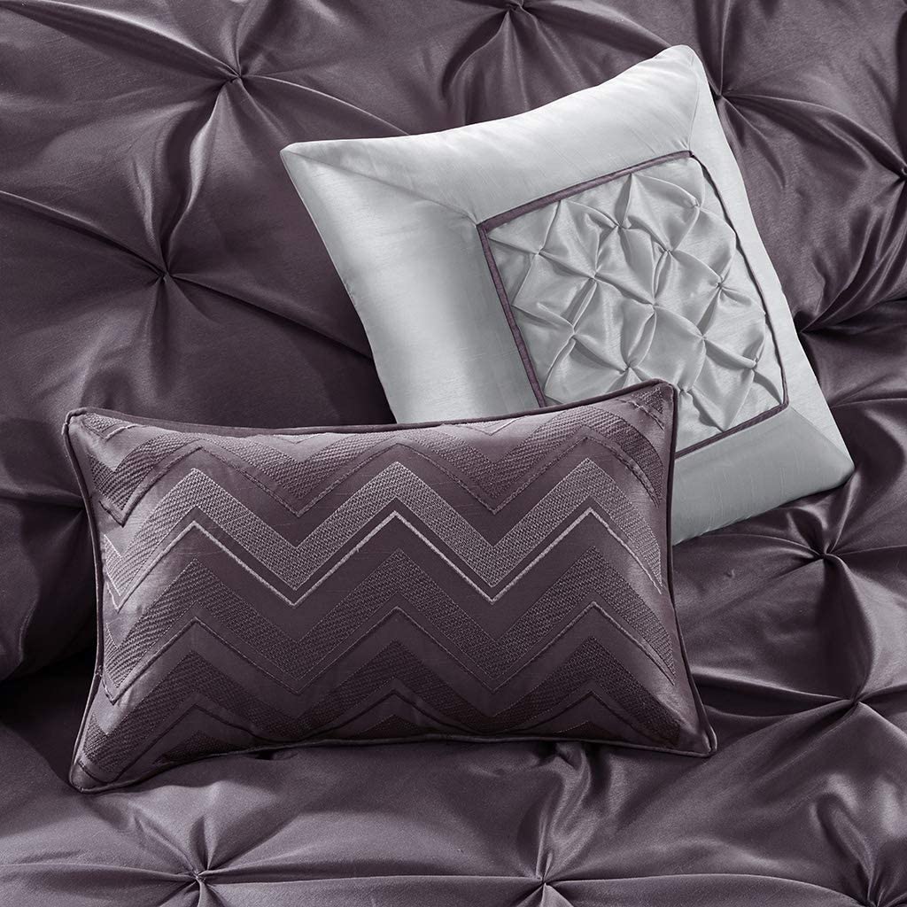 Master Bedroom 24 Piece Room - in - a - Bag Faux Silk Comforter Set Bedding Curtains Pillows - Anna's Linens